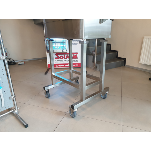 Nerezový mobilný stôl pre lis na mäso KT-ALP